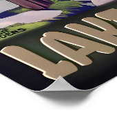 Lake Santeetlah Retro Roger Broders Travel Poster (Ecke)