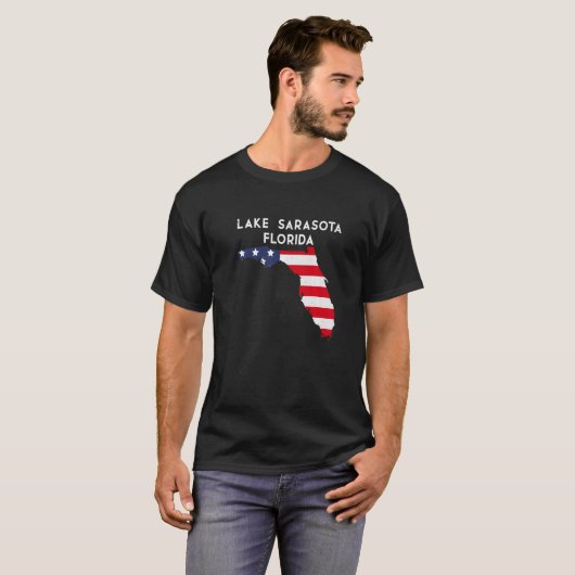 Lake Sarasota Florida USA Staat America Travel Flo T-Shirt (Vorne ganz)