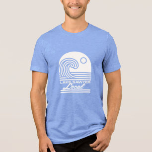 Lake Sawyer Lokale Wellen-Shirt Tri-Blend Shirt