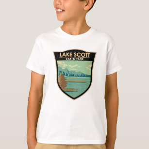 Lake Scott Staat Park Kansas Abzeichen T-Shirt