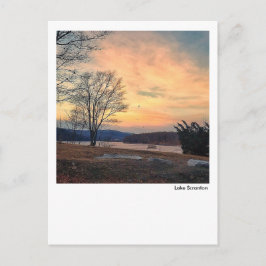 Lake Scranton-January Sunrise Postkarte