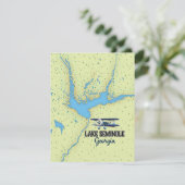 Lake Seminole Georgia Map Poster (Stehend Vorderseite)