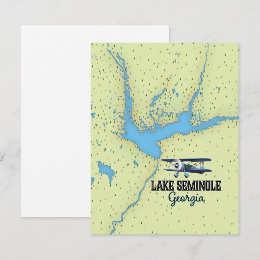 Lake Seminole Georgia Map Poster (Vorne/Hinten)