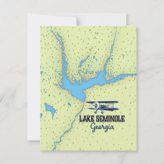 Lake Seminole Georgia Map Poster