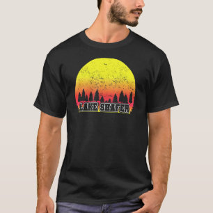 Lake Shafer Indiana Retro Landschaftlich Sunset Gr T-Shirt