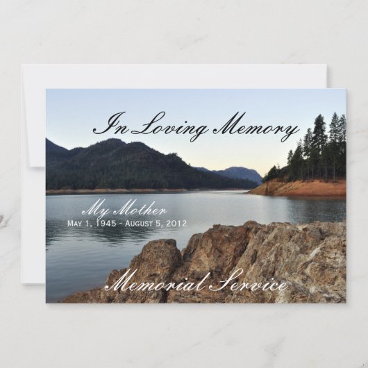 Lake Shasta Ankündigung (Vorderseite)