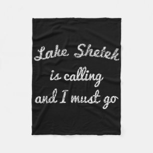 Lake Shetek Minnesota Lustiges Angeln Camping Somm Fleecedecke
