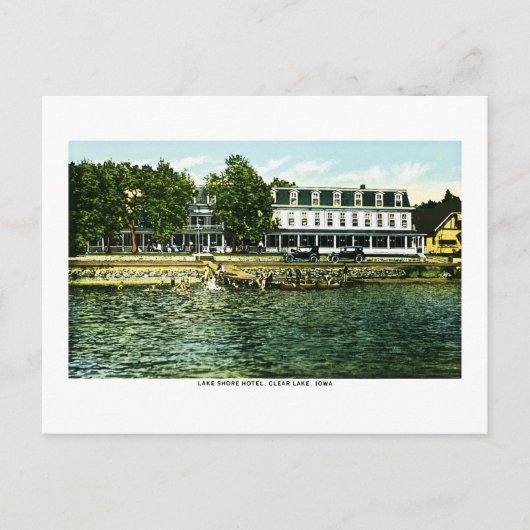 Lake Shore Hotel, Clear Lake, Iowa Postkarte (Vorderseite)