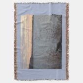 Lake Shore Sunset Blanket Decke (Vorderseite Vertikal)