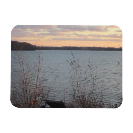 Lake Shore Sunset Flexible Magnet (Horizontal)