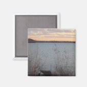 Lake Shore Sunset Magnet (Vorderseite/Rückseite)
