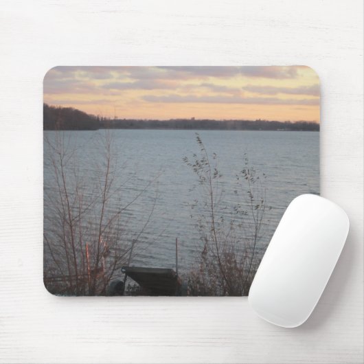 Lake Shore Sunset Mousepad (Mit Mouse)