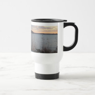 Lake Shore Sunset Travel Mug Reisebecher