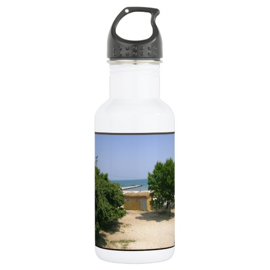 Lake Shows Abfahrt! Edelstahlflasche (Vorderseite)