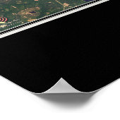 Lake Sinclair Georgia Satellite Poster Karte (Ecke)