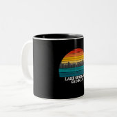 Lake Sinclair Georgia Zweifarbige Tasse (Vorderseite Links)