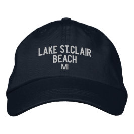 Lake St. Clair Beach Michigan Baseball Hat Bestickte Baseballkappe