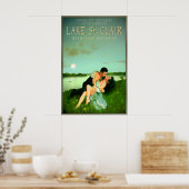 LAKE St Clair Moonlight Memories Travel Pin U Poster (Küche)