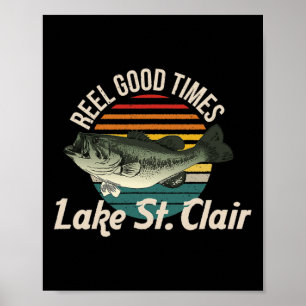 Lake St Clair Seelenleben Beim Angeln Reel Gute Ze Poster