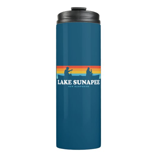 Lake Sunapee New Hampshire Canoe Thermosbecher (Vorderseite)