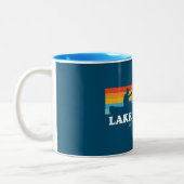 Lake Sunapee New Hampshire Canoe Zweifarbige Tasse (Links)