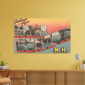 Lake Sunapee, New Hampshire - Grosser Brief Leinwanddruck (Insitu (Wohnzimmer))