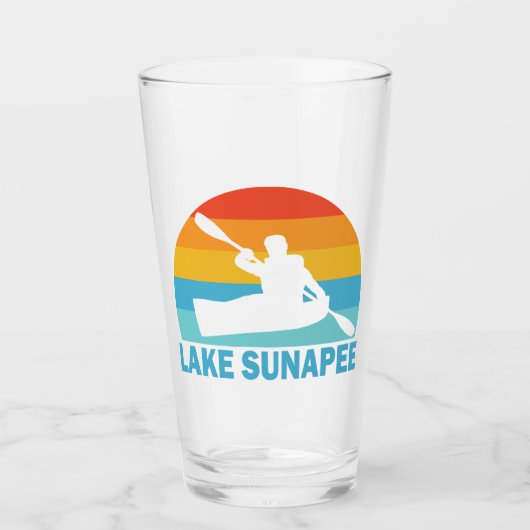 Lake Sunapee New Hampshire Kayak Glas (Vorderseite)