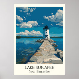 Lake Sunapee New Hampshire Lighthouse Poster