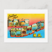 Lake Sunapee New Hampshire NH Old Travel Souvenir Postkarte (Vorderseite)