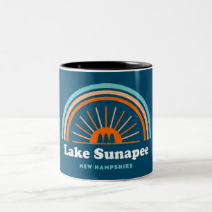 Lake Sunapee New Hampshire Rainbow Zweifarbige Tasse