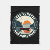 Lake Sunapee New Hampshire Sunset T Shirt Fleecedecke (Vorderseite)
