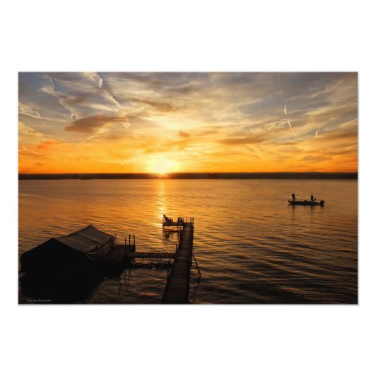 Lake Sunrise Fotodruck (Vorne)