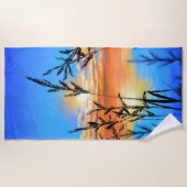 Lake Sunset Beach Handtuch (Vorderseite)