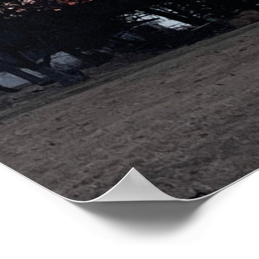 Lake Sunset Foto Poster (Ecke)