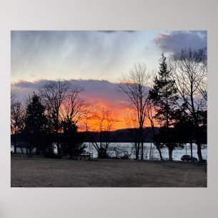 Lake Sunset Foto Poster