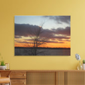 Lake Sunset Leinwand Doppeltfeld - 33,70" x 24" (Insitu (Wohnzimmer))