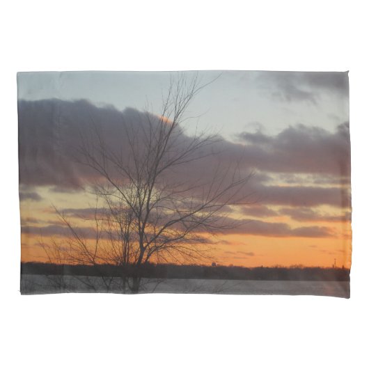 Lake Sunset Pillowcase Kissenbezug (Vorderseite)