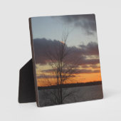 Lake Sunset Plaque Fotoplatte (Vorderseite)
