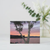 Lake Sunset Postcard Postkarte (Stehend Vorderseite)