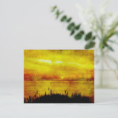 Lake Sunset Postcard Postkarte (Stehend Vorderseite)