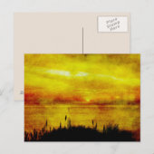 Lake Sunset Postcard Postkarte (Vorne/Hinten)