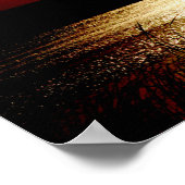 Lake Sunset Poster (Ecke)