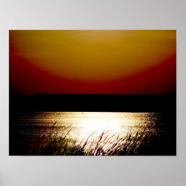 Lake Sunset Poster