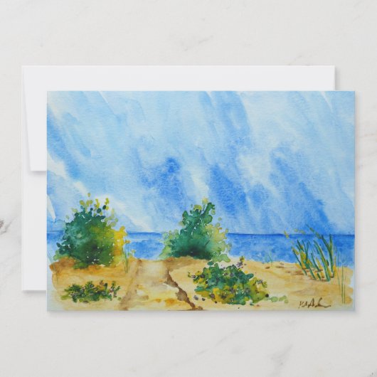Lake Superior Aquarellkarte Ankündigung (Vorderseite)