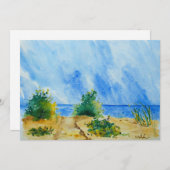 Lake Superior Aquarellkarte Ankündigung (Vorne/Hinten)