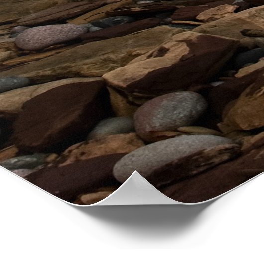 Lake Superior Beach Poster (Ecke)