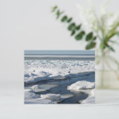 Lake Superior Blue Ice, Obere Halbinsel Postkarte (Stehend Vorderseite)