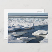 Lake Superior Blue Ice, Obere Halbinsel Postkarte (Vorne/Hinten)