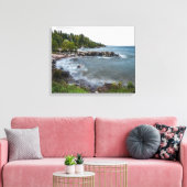 Lake Superior Coastline Canvas Print Leinwanddruck (Insitu (Wohnzimmer))