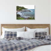 Lake Superior Coastline Canvas Print Leinwanddruck (Insitu (Schlafzimmer))